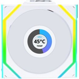 Lian-Li Ventilador UNI FAN SL120 LCD Wireless RGB PWM Blanco 120mm