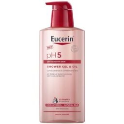 Eucerin pH5 Gel y aceite de ducha para pieles secas y sensibles 400mL