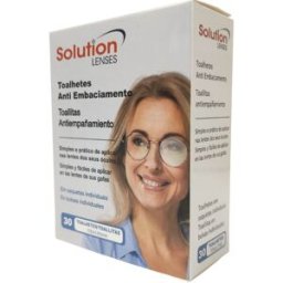 Solution Lenses Toallitas antivaho para gafas 30 un.