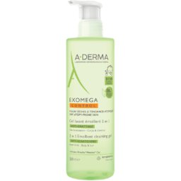 A Derma Exomega Control Gel de baño Cuerpo/Cabello para pieles atópicas 500mL