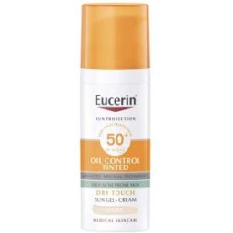 Eucerin Sun Protection Oil Control SPF50 Sun Gel-Crema Toque Seco 50mL Light SPF50+