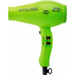 Parlux 3800 Secador de pelo Eco Friendly Iónico y Cerámico [Enchufe Europeo 220V] 1 un. Green