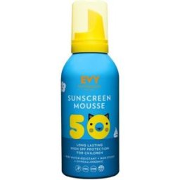 Evy Technology Mousse solar Kids Protección infantil de larga duración con alto FPS 150mL SPF50