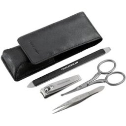 Tweezerman Kit esencial de aseo: Pinza, tijeras, cortaúñas y herramienta para uñas 1 un.
