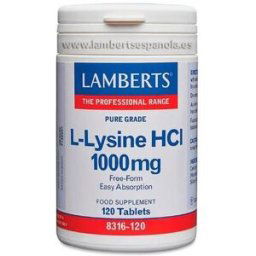 Lamberts L-Lisine HCL 1000mg 120 Tabletas