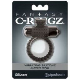 Fantasy C-Ringz Anillo Vibrador Silicona Negro 1ud
