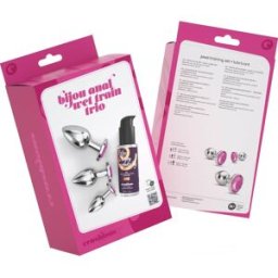Crushious Set Bijou Anal Wet Train Trio Rosa