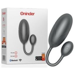 ONINDER Tokyo Huevo Vibrador Negro 7,5x3,2cm Free App 1ud