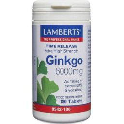 Lamberts Ginkgo Time Release Extra High Strenght 6000mg 180comp