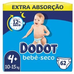 dodot Bebé Seco Talla 4+ 10-15Kg 62uds