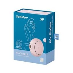 SATISFYER Pro To Go 3 Stimulator And Dual Vibrator Pink 1ud