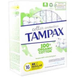 Tampax Bio Tampon de Algodon Regular 16uds