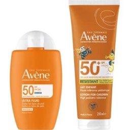 Avene Avène Pack Ultra Fluido Invisible SPF50 50ml + Leche SPF50+ Pediátrico 250ml