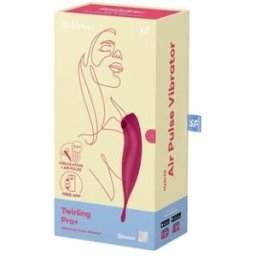 SATISFYER Twirling Pro+ Stimulator & Vibrator Red 1ud