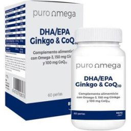 Puro Omega DHA EPA Ginkgo & CoQ10 60 Perlas