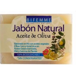 Bifemme Jabón Natural de Aceite de Oliva 100 g