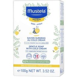 Mustela Jabón Sobregraso al Cold Cream Nutriprotector y Cera de Abeja BIO 100g