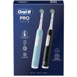 Oral-B Set Pro Serie 1 Duo Cepillo Eléctrico Turquesa + Negro