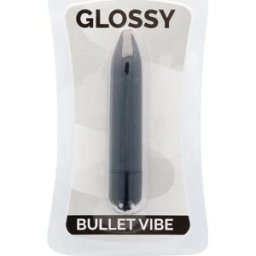 GLOSSY Thin Vibrador Negro 1ud