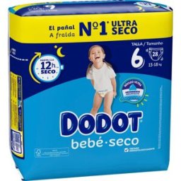 dodot Bebe Seco Talla 6 13-18Kg 28uds