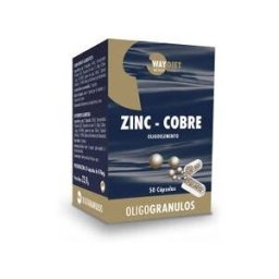 Waydiet Natural Products Zinc-Cobre Oligogranulos 50Caps