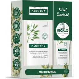 Klorane Champú a la Leche de Avena 400ml + Acondicionador 50ml