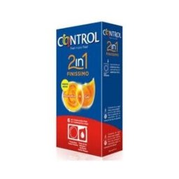 CONTROL Finissimo 2 En 1 Preservativo + Gel 6u