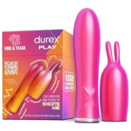 Durex Play Vibe & Tease Conejito Vibrador 2 en 1