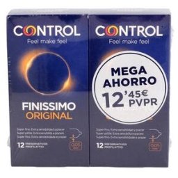 CONTROL Finissimo Preservativos 12 U 2 Envases