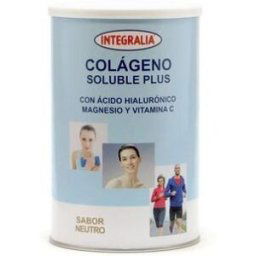 INTEGRALIA Colágeno Soluble Plus hialurónico magnesio sabor neutro 360g