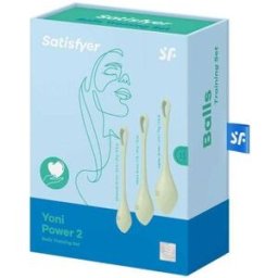SATISFYER Kit Yoni Power 2 Bolas Chinas Verde Claro