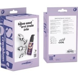 Crushious Set Bijou Anal Wet Train Trio Negro