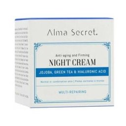 Alma Secret Multi-Reparadora Noche Antiedad Con Jojoba, Té Verde y Hialurónico 50ml