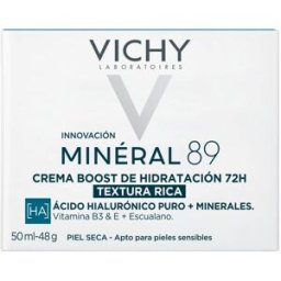 Vichy Minéral 89 Crema Boost Hidratación 100H Rica 50ml