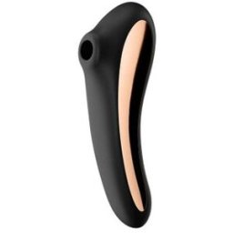 SATISFYER Dual Kiss Vibrador de Aire Negro Negro con App 1ud