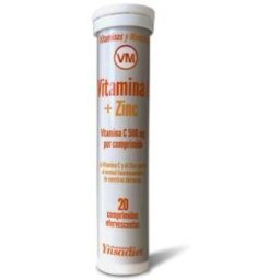 Vitaminas y Minerales Vitamina C + Zinc 20comp efervescentes