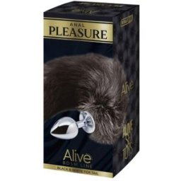 Alive Anal Pleasure Plug Metal Cola de Zorro Talla M 1ud