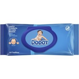 dodot Azul toallitas humedas bebé 64uds
