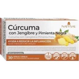 Natysal Cúrcuma con Jengibre y Pimienta Negra 30caps