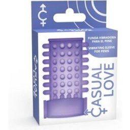 Casual Love Funda Vibrador Pene Púrpura 1ud