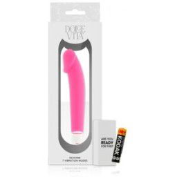DOLCE VITA Realistic Vibrador Silicona Rosa 1ud