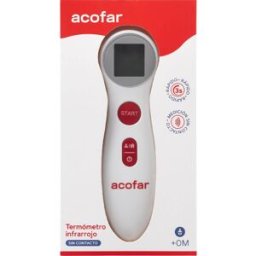ACOFAR Termómetro Infrarrojo Sin Contacto 1 Unidad