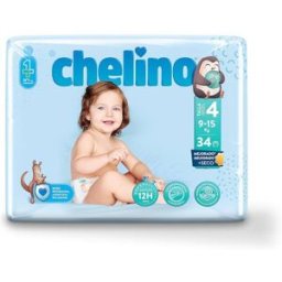 CHELINO Pañal Infantil Goteo T4 9-15Kg 34uds