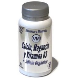 Vitaminas y Minerales Calcio Magnesio y Vitamina D3 + Silicio Orgánico 90comp
