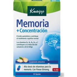 Kneipp Memoria y Concentración 30caps
