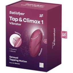 SATISFYER Tap Climax 1 Sensual Tapping Lay-On Vibrator Red 1ud