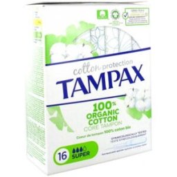 Tampax Bio Tampon de Algodon Super 16uds