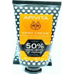 Apivita Duplo Crema Manos Intensiva Ácido Hialurónicoy Miel 2x50ml