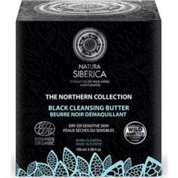 NATURA SIBERICA Manteca negra limpiadora desmaquillante de uso diario 120 ml
