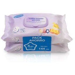 Alvita Duplo Lingettes Bébé 2x72uds